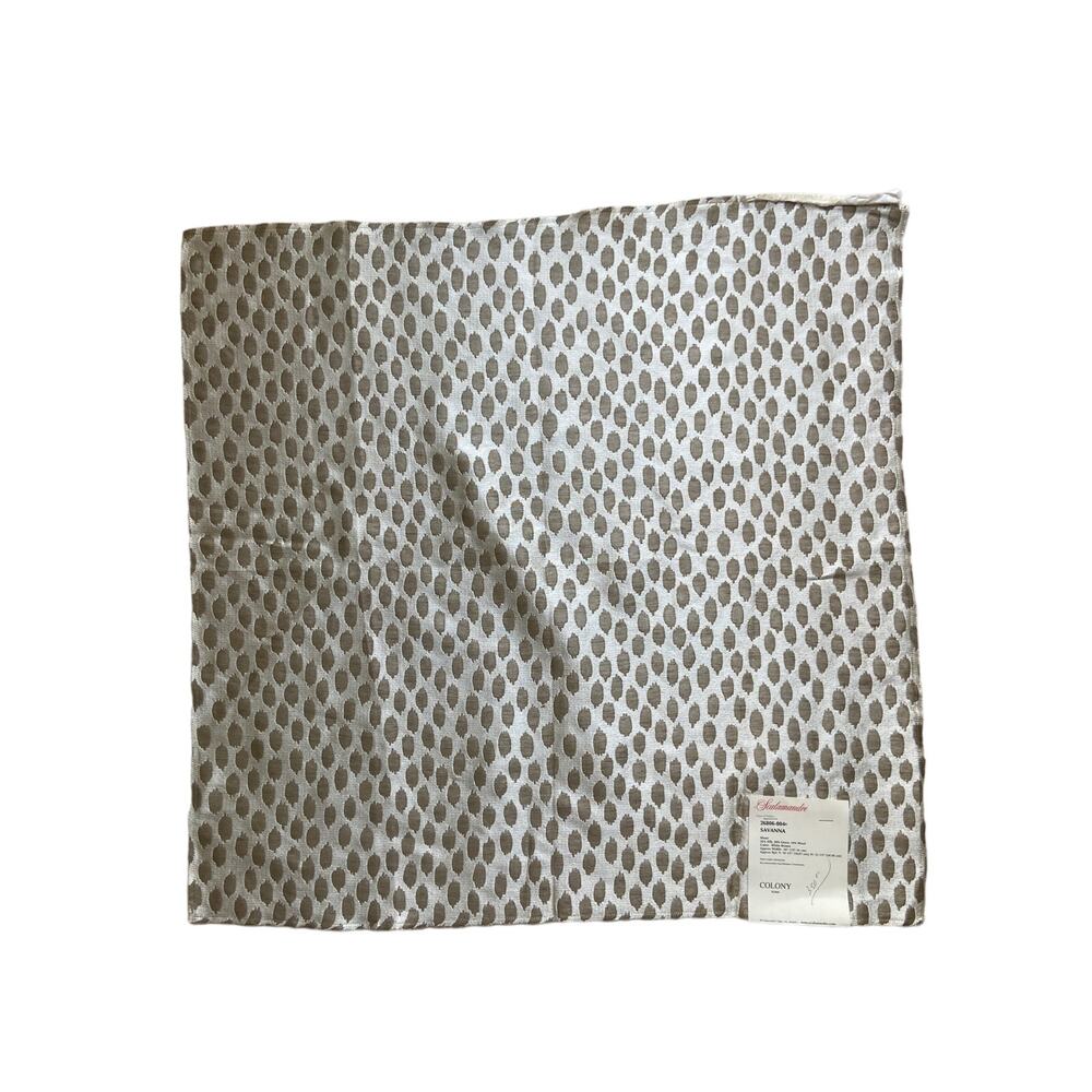 Colony "Savanna" fabric spots vintage swatch 26 x 25